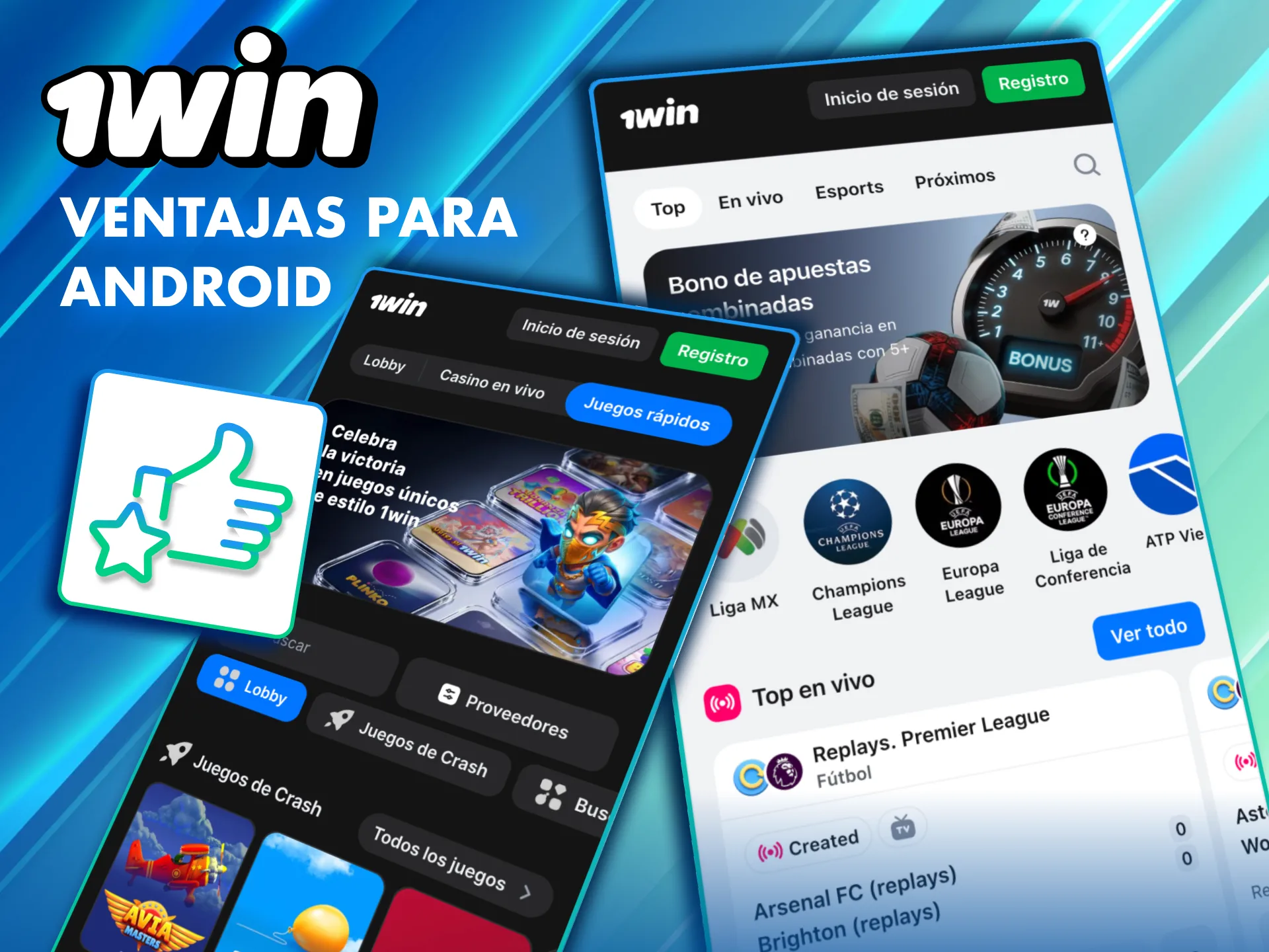 Ventajas de descargar la APK de 1Win en Android.